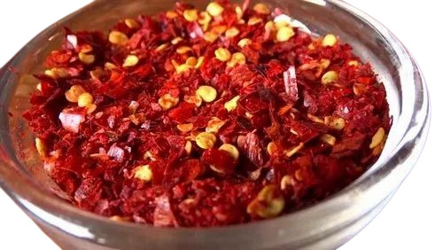 Crushed Red Chili - 1 Kilogram | Red Flakes, Grade A, Natural Dried, Raw Processing, Spicy Flavor, Shelf Life: 6 Months, Store Cool & Dry