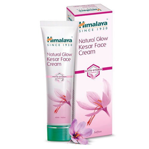 Himalaya Natural Glow Kesar Face Cream - Cream Formulation with Glitter Effect | Safe for All Skin Types, Chemical Ingredients