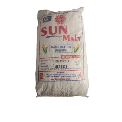 Malto Dextrin Powder - Technical Grade, 25 Kgs Pack Size, White Powder Form | Sun Malt Brand by Gujarat Ambuja, Ideal for Food Applications