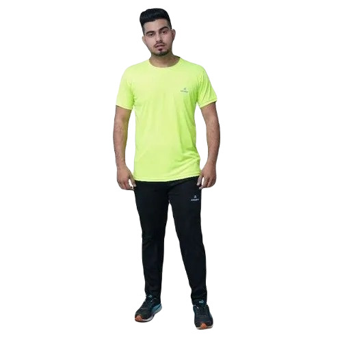 Men's Cotton T-Shirt - Regular Fit, Short Sleeves, Neon Color | Attractive Pattern, O-Neck Collar, Available in S, M, L, XL, XXL