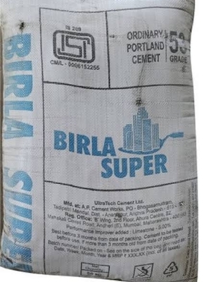 Ordinary Portland Cement - Grade 53, Fast Set, High Quality, Low Alkali, Sulfate Resistant, Grey Powder | 50kg Bag