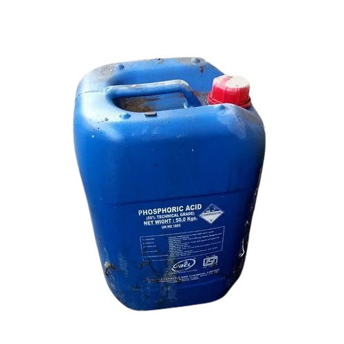 Phosphoric Acid - 50Kg Can, 85% Purity, 62% P2O5 Content - Industrial Grade Liquid by GACL