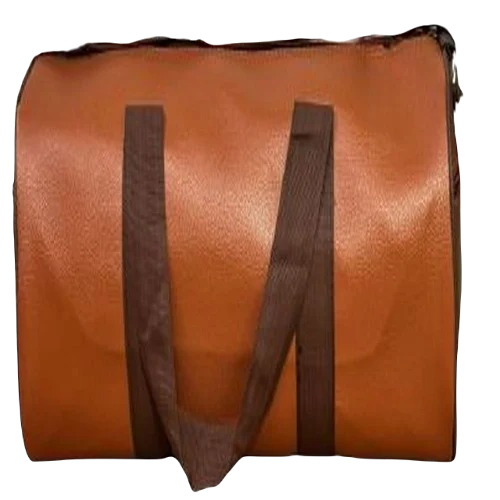 Duffle Bag - Multisize Tan Rexine Material | Zipper Top Closure Moisture Proof Design for Gym Use