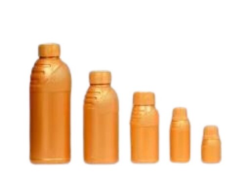 Plain Golden HDPE Wide Mouth Bottle - Plastic, Various Sizes, Golden | Leak Resistant, Crack Resistant, Quality Tested
