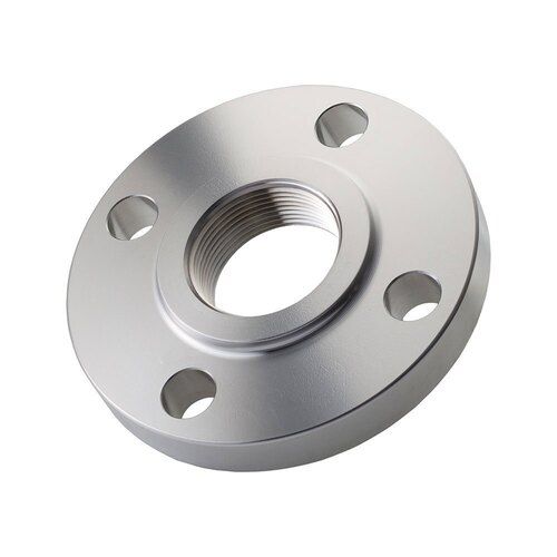 Round Stainless Steel Flange - Color: Silver