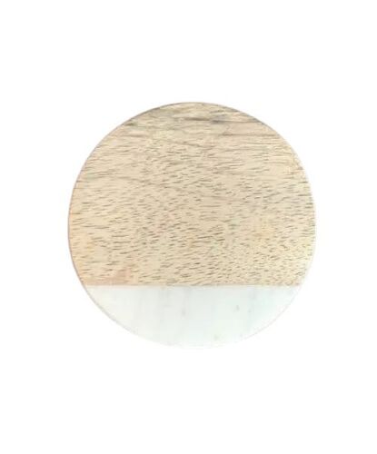 Tea And Coffee Marble Coaster Set - Marble 4" x 4" Inch Round Brown and White | Smooth Surface Durable Build Stain Resistant Knife-Friendly