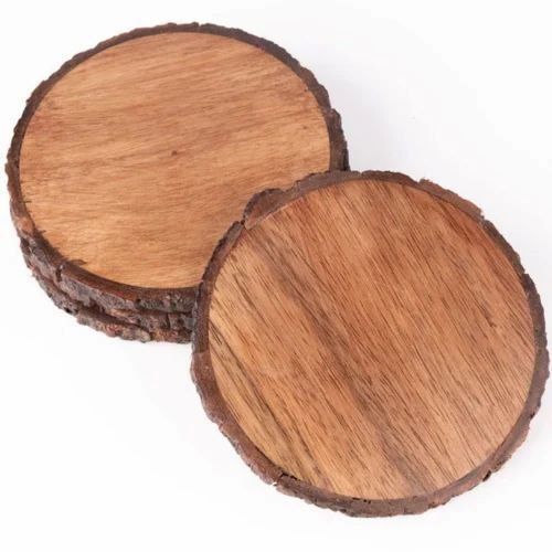 Traditional Wooden Tea Coaster Sets Of 4