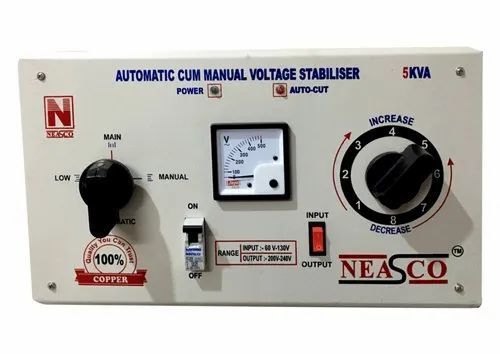 Voltage Stabilizer - Durable Electric Single Phase AC Voltage Regulator | Ideal for JIW Usage