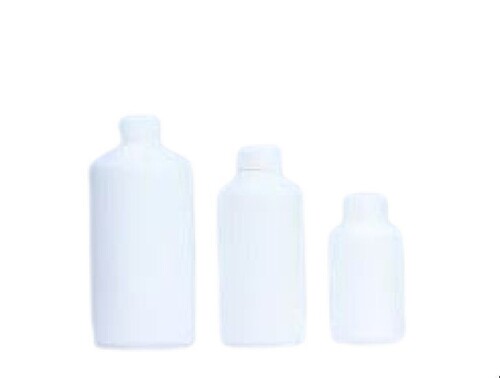 White HDPE Siba Bottle - Crack Resistant Plastic, Various Sizes | Lightweight Round Shape, Timely Delivery