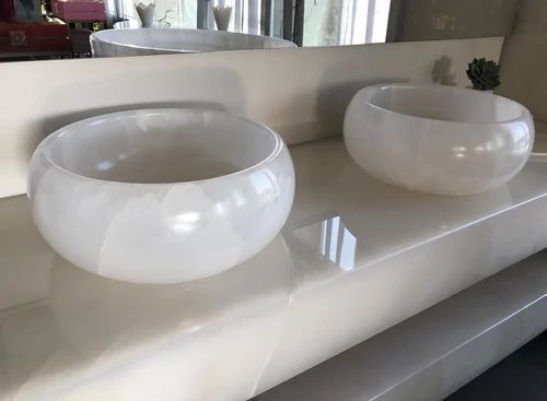 White Marble Wash Basin - Color: Any Color