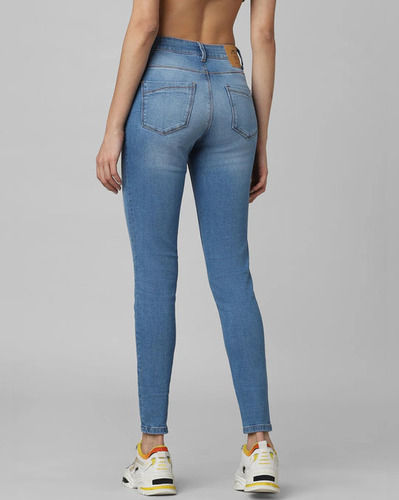 Women Narrow Jeans - Color: Blue