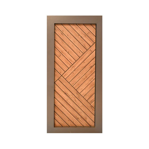 Brown Laminated WPC Hinged Bathroom Door - New, Designer Style, Ideal for Residential and Commercial Use