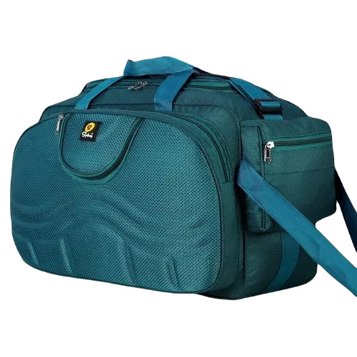 Green Duffle Trolley Bag - Polyester, 18 x 8 x 25 Inch , Easy To Carry, Good Quality, Available in Various Colors