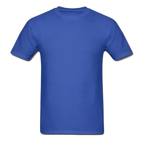 Men's Regular Fit Cotton T-Shirt - Casual Wear, Attractive Pattern, Short Sleeves, O-Neck, Blue Color, Available in S, M, L, XL, XXL