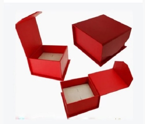 Plain Red Jewelry Packaging Box