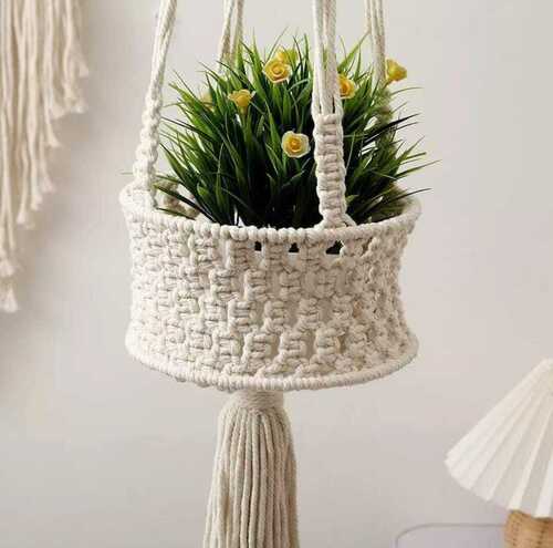 Wall Hanging Basket - Color: White