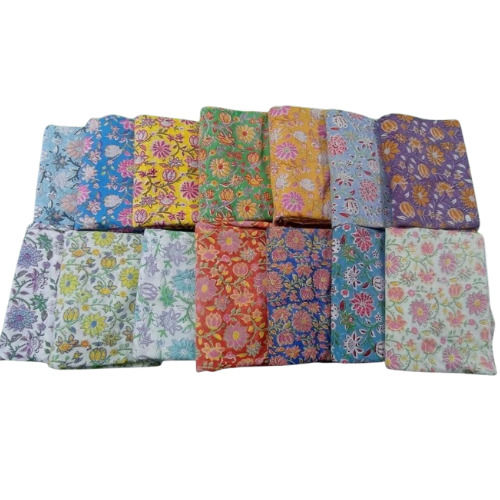 Floral Printed Cotton Fabric For Ladies Suit