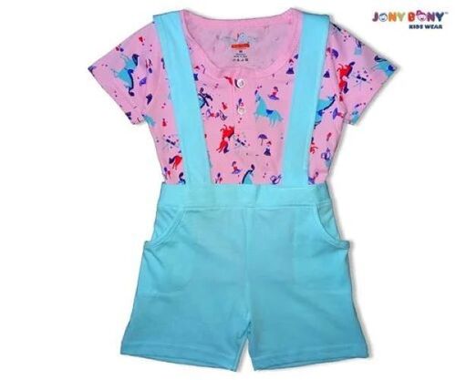 लड़कियों का कपास का टॉप और पैंट सेट