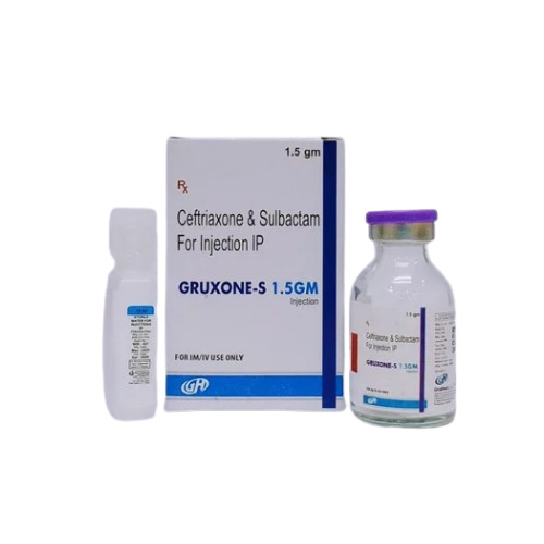 GRUXONE -1.5GM Ceftriaxone 1000mg and Sulbactam 500mg Injection
