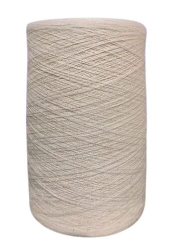 Premium 2-Ply Eco-Friendly Soft Cotton Yarn - High Durability, Breathable, Absorbent Material, Anti-Piling, Lightweight, Washable, Cream Color