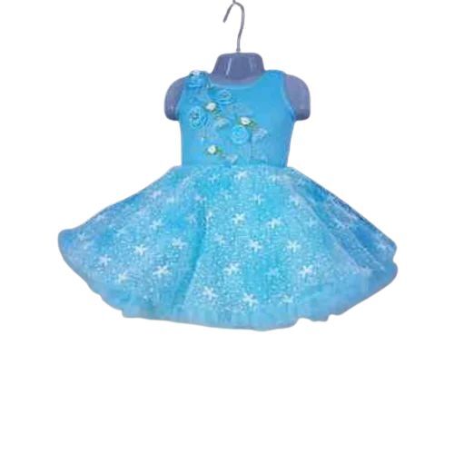 Kids Blue Designer Frock