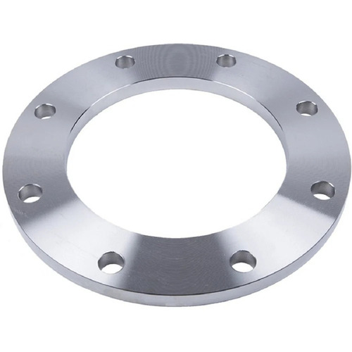 Mild Steel Plate Flange - Round Shape, Highly Pure Silver Finish | Durable, High Strength, Corrosion Resistant, Rust Free