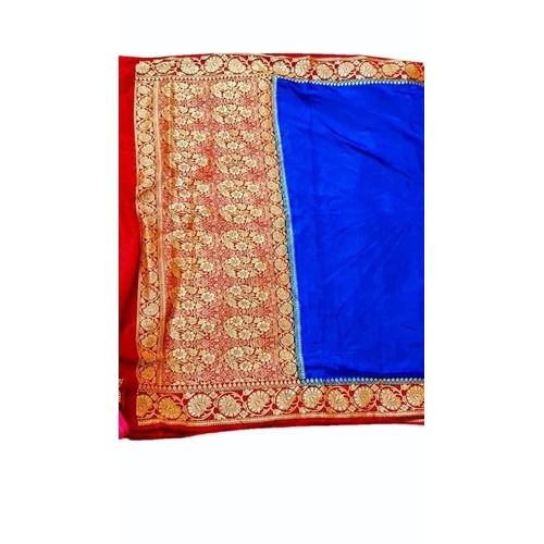 Plain Dupion Silk Saree