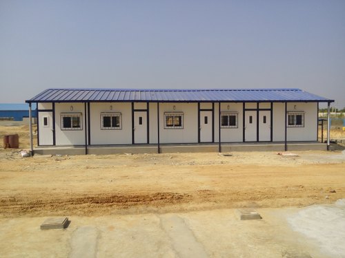 Prefabricated Shelters - High Strength, Corrosion Resistant, Durable Design | Ideal for Workshops, Available in White and Blue