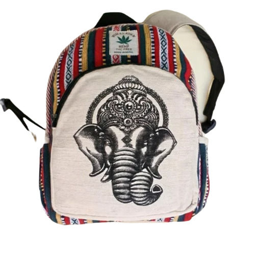 Printed Grey Backpack