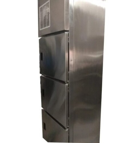 Three Door Refrigerator - 600 Liters, 5 Star Energy Efficiency, Auto Defrost, Silver Stainless Steel Finish
