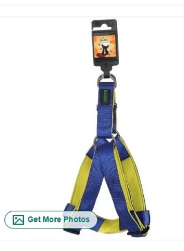 Blue and Yellow Gull Terrier Dog Harness - Nylon Material Various Sizes Available Comes in Various Colors | Highly Comfortable Skin Friendly Wrinkle Free Fabric