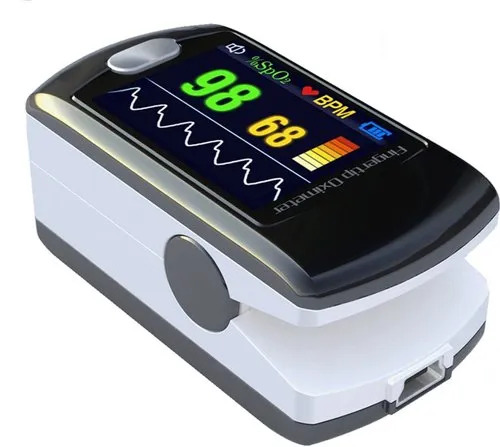 Fingertip Pulse Oximeter - 65k Color Oled Display, Spo2 Range 0%-100%, Pulse Rate 30-250bpm, Bluetooth Enabled | 12 Months Warranty, Lightweight Design, Interior Lithium Battery