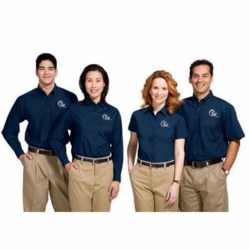 Corporate Uniforms - Cotton Fabric, All Sizes Available, Multiple Colors | Customizable Logo, Breathable, Modern Style, Comfortable Fit, Easy Maintenance