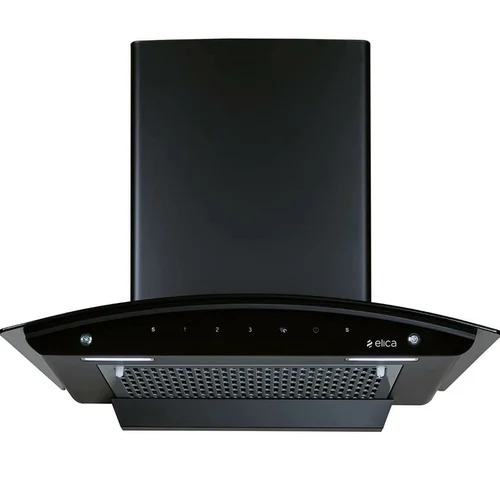 Elica Kitchen Chimney - Aluminum Alloy 44 cm Baffle Filter Width Matte Black | 1425 mÂ³/hr Suction Capacity 10 Wattage 2-Year Warranty Electric Power Source Ideal for Home and Hotel Use
