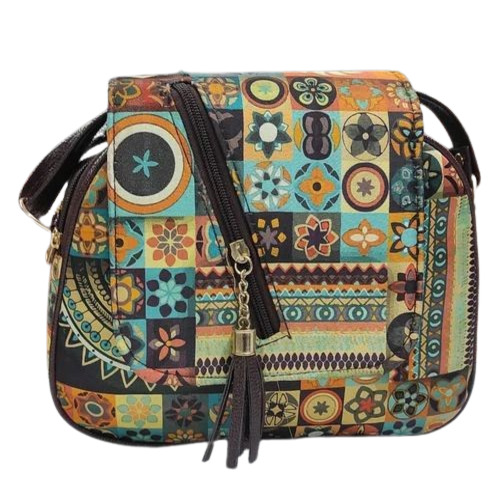 Ladies Printed Bag - Premium Quality Cotton, Multi-Color Attractive Design | Customize Size, Optimum Condition