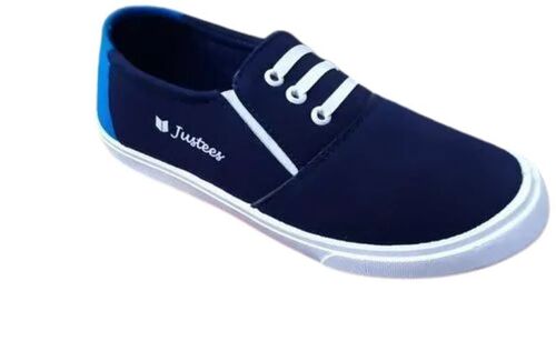 Men Blue Comfort Foam Casual Shoes - Rexin & Other Upper Materials, Red Color | Breathable Fabric, Lightweight Design, Slip-Resistant, Padded Insole, Flexible Fit