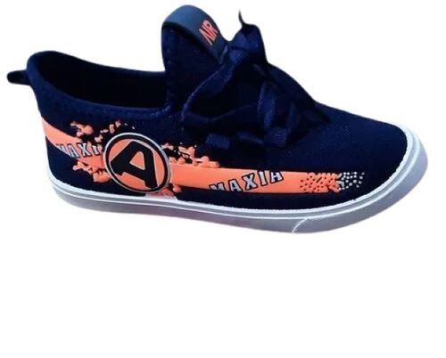 Men Comfort Casual Shoes - Rexin Upper, Lightweight Design, Black and Orange | Breathable Fabric, Flexible Fit, Slip-Resistant, Padded Insole, Durable Sole