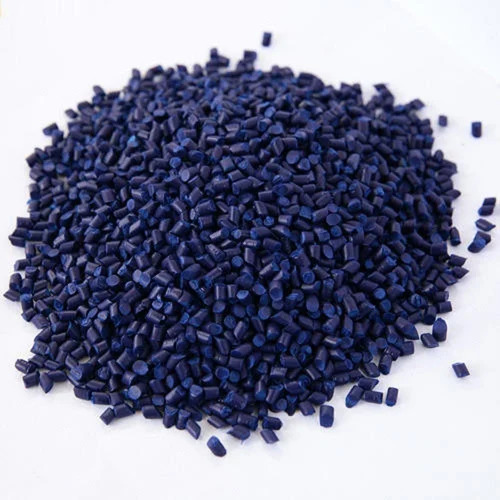 Navy Blue Reprocessed HDPE Granules - Industrial Grade, Navy Blue HDPE Material | Recycled and Eco-Friendly for Plastic Industry Applications