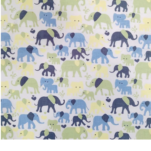 Nursery Animal Print Hand Block Print Cotton Fabric