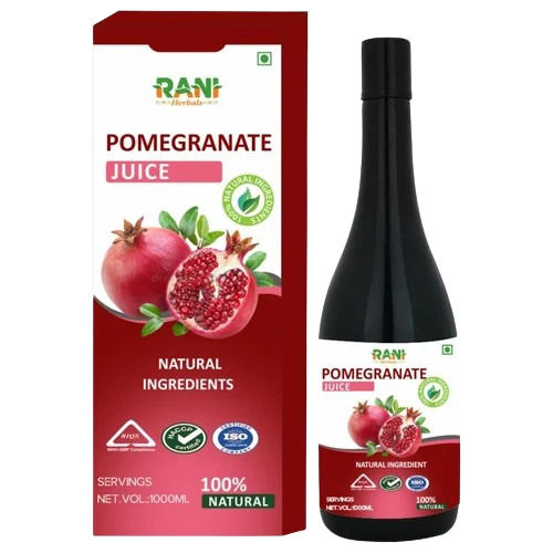 Organic Pomegranate Juice - 500 ml, Pure Red Beverage with 100% Organic Taste and 18-Month Shelf Life