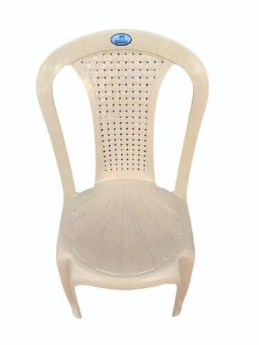 Plastic Armless Chair - Premium Durable Plastic, Classic Brown Color , Lightweight Design, Ergonomic Backrest, Stackable Style, Weather-Resistant, Easy to Clean