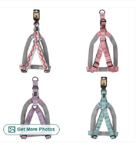 Printed Medium Dog Harness - Nylon Material, Various Sizes Available | Skin Friendly, Highly Comfortable, Wrinkle Free Fabric, Printed Design