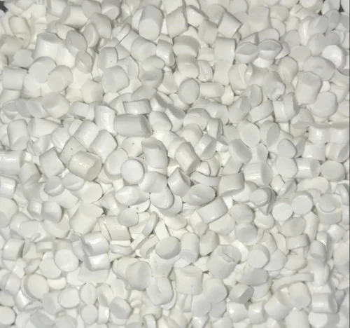 Recycled White HDPE Granules - Industrial Grade, Eco-Friendly Material | Perfect for Plastic Industry Applications