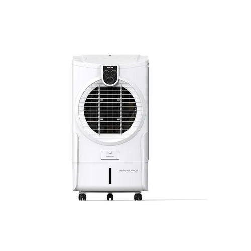 Kenstar Air Cooler - New Electric White Plastic Design, High Strength, Heat Resistant, Shock Proof, 40-60 ft Air Throw Coverage, Manual Cleaning, Floor Standing