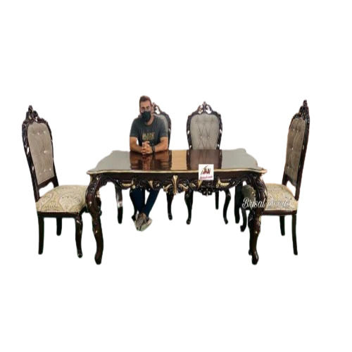 4 Seater Teak Wood Dining Table Set