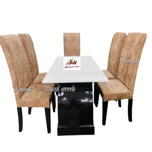 6 Seater Teak Wood Dining Table Set