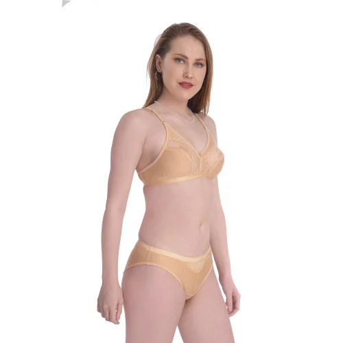 Beige Bra Panty Set