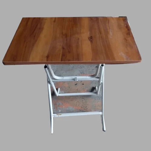 Brown Engineered Wood Folding Table