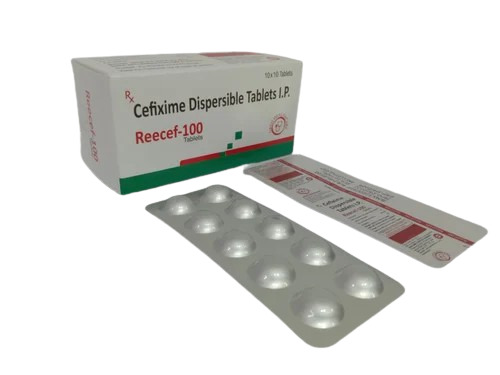 Cefixime Dispersible Tablets - 100mg Strength, Pack of 100 Tablets | Treats Bacterial Infections, Store in Cool and Dry Place