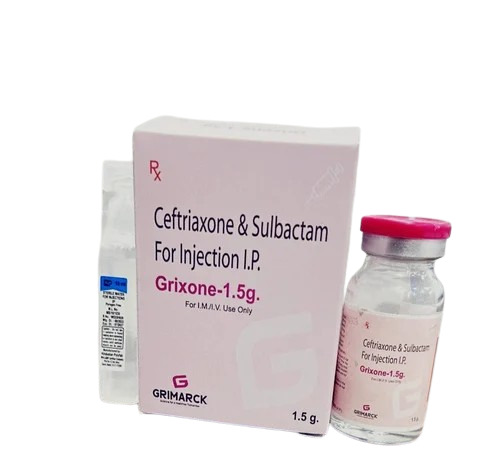 Ceftriaxone Sulbactam Injection - 1.5g Vial | Treats Various Bacterial Infections, Im & Iv Usage, 12 Months Shelf Life